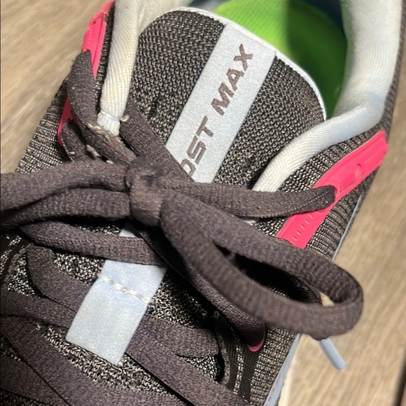 Brooks Ghost Max Black and Pink Athletic Shoes with Cushioned Midsole - Picture 6 of 14